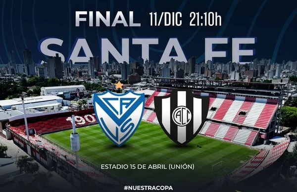 COPA ARGENTINA: VÉLEZ Y CENTRAL CÓRDOBA JUEGAN LA FINAL